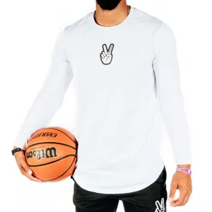 Deuce Athletic Long Sleeve Shirt | White