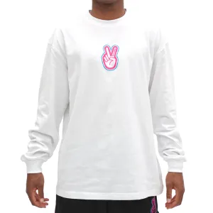Deuce Outline Long Sleeve | Miami Vice White
