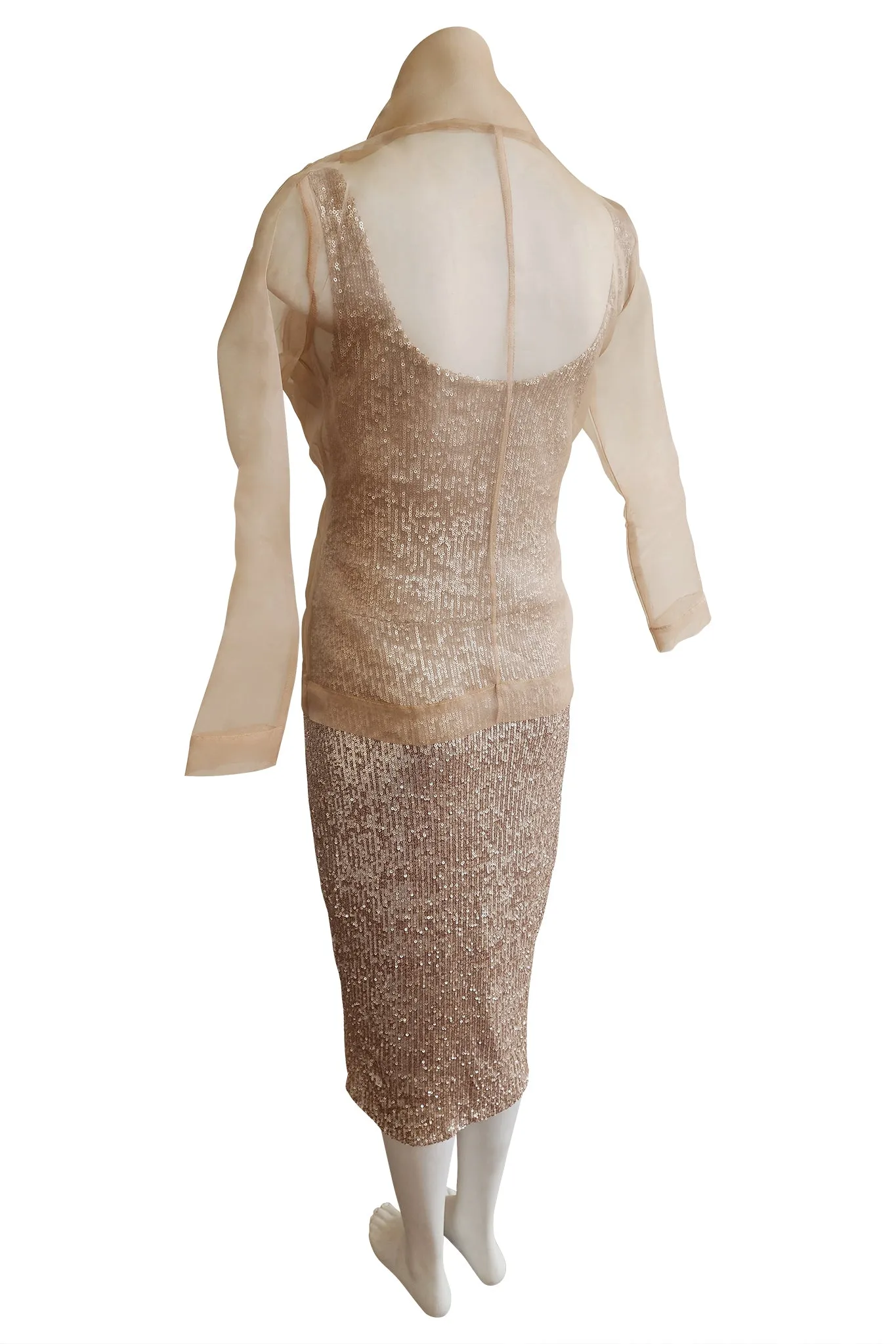 Flutter Jacket, Nude Organdy