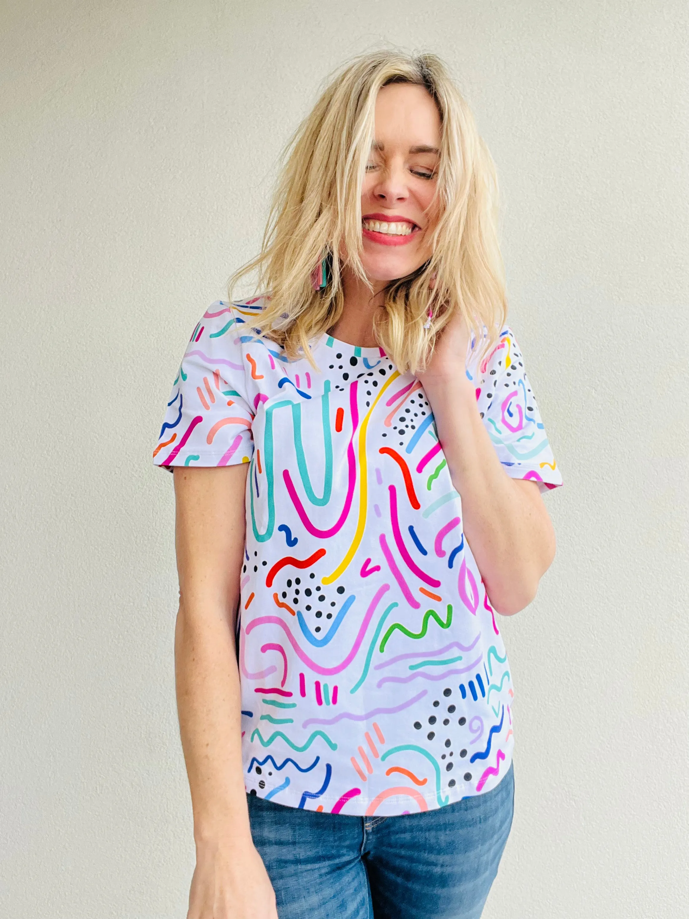 Go With The Flow Everyday Tee White