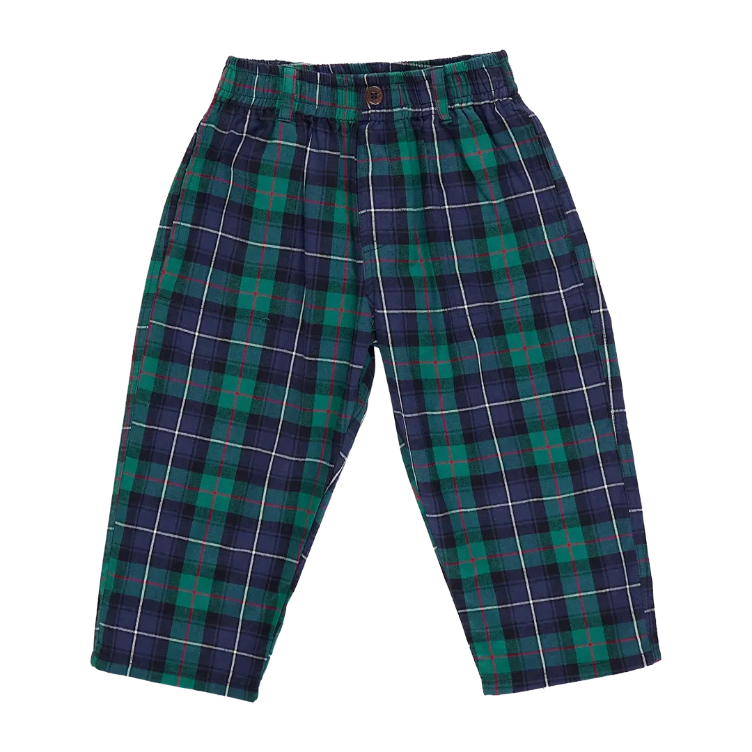 Green Tartan Boys Jackson Pant