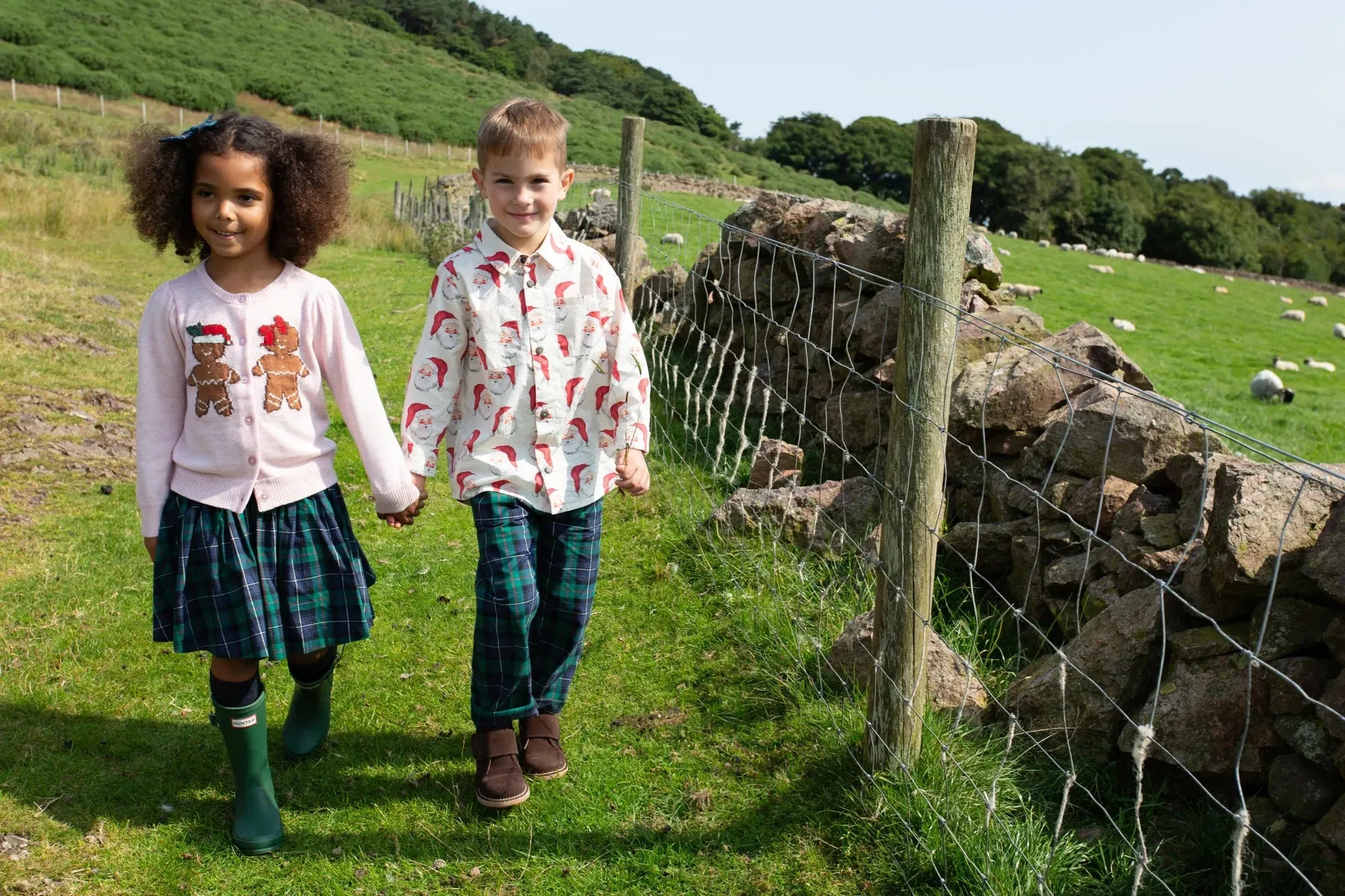 Green Tartan Boys Jackson Pant