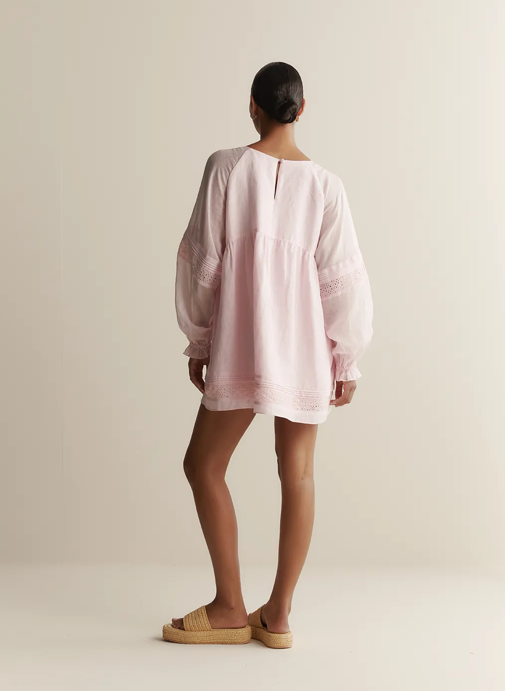 Lillian Linen Ramie Mini Dress | Blossom