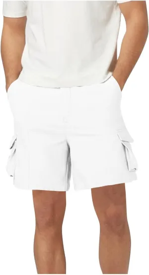 Mens Baggy Cargo Shorts Lightweight Summer Golf Chino Work Shorts Stretch Wasit Workout Hiking Shorts 6 Pockets