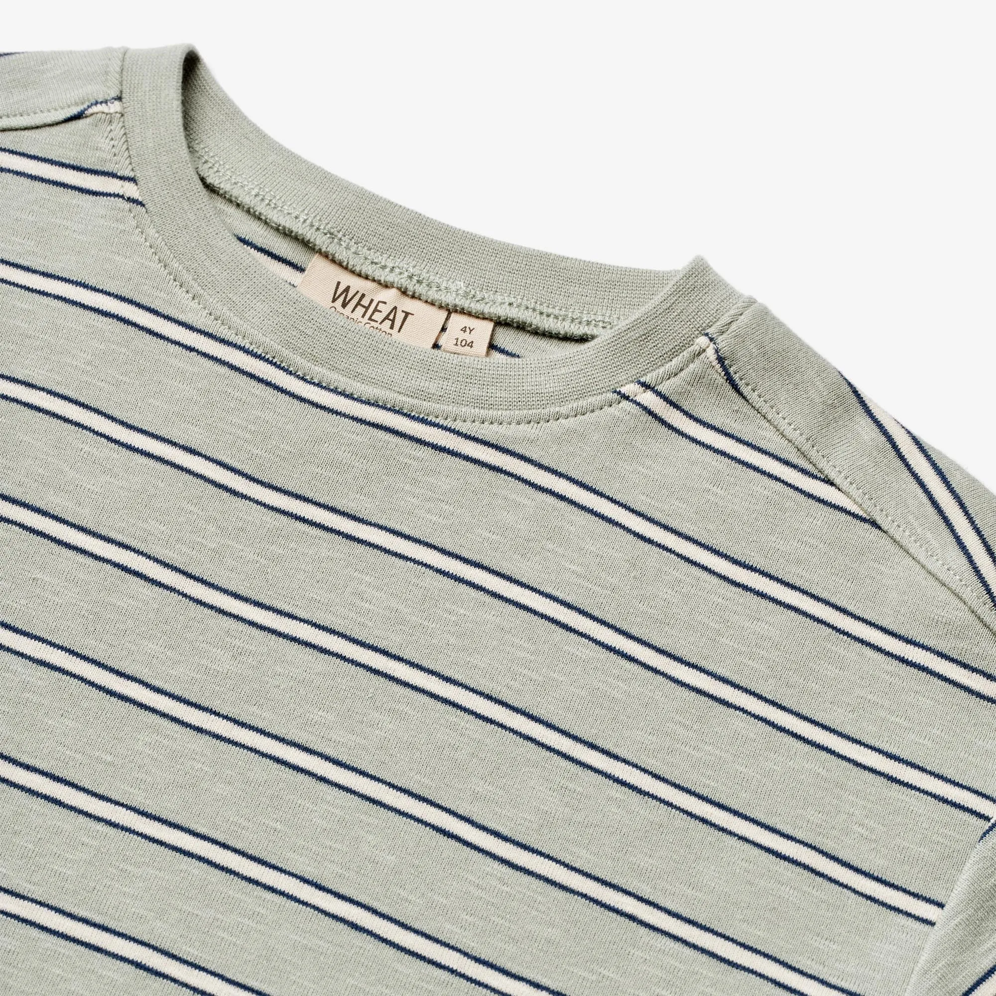 T-Shirt S/S Tommy - sea mist stripe