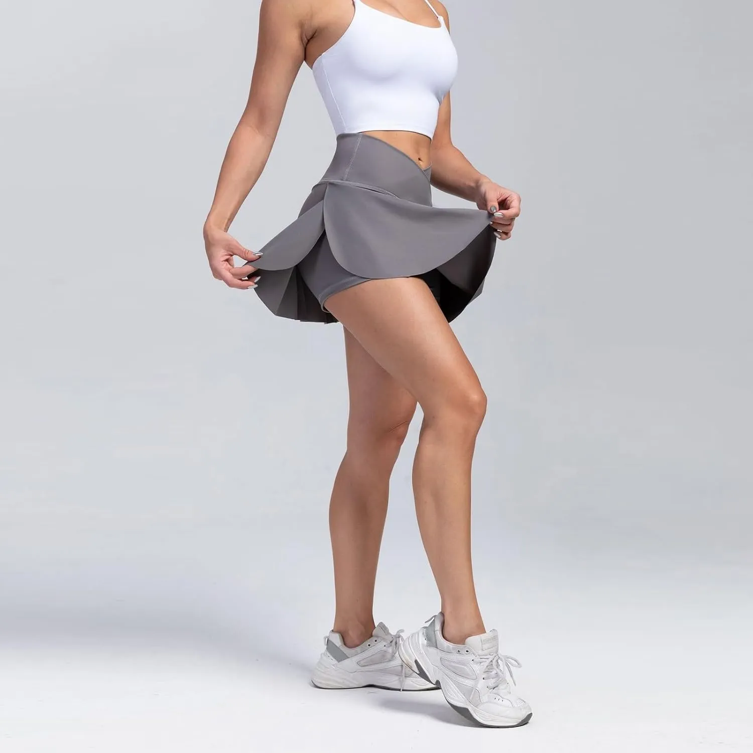 Tennis Skirt for Women Summer High Waist Tiered Golf Mini Skort Built-in Shorts