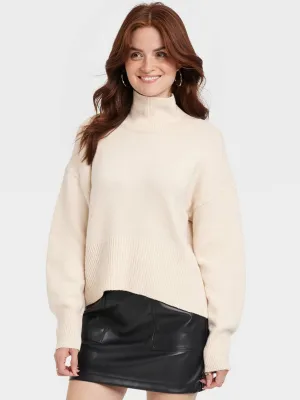 Women's Ribbed Top,Light Beige
